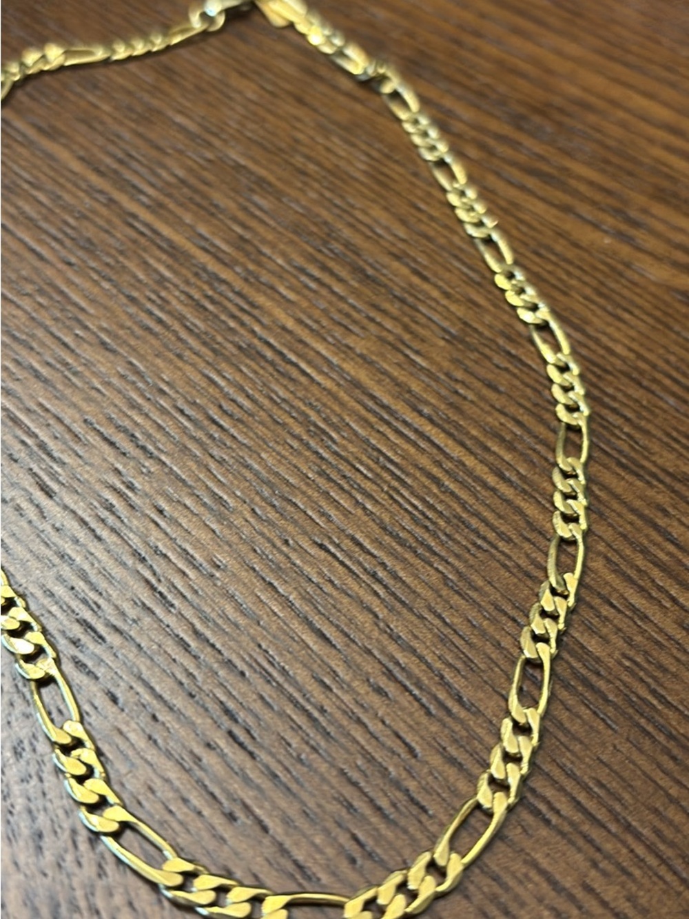 Electric Picks 14 KT plated Figaro-Style Chain Necklace - Picture 3 of 3